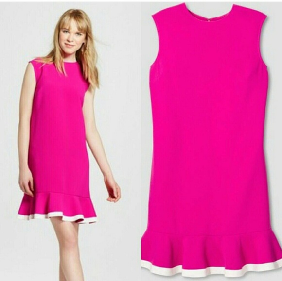 M & L Pink Ruffle Hem Dress! - Picture 4 of 8