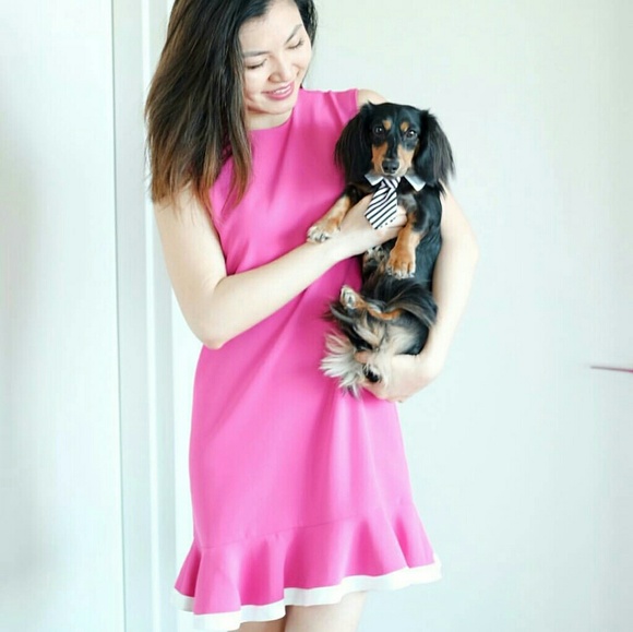 M & L Pink Ruffle Hem Dress! - Picture 5 of 8