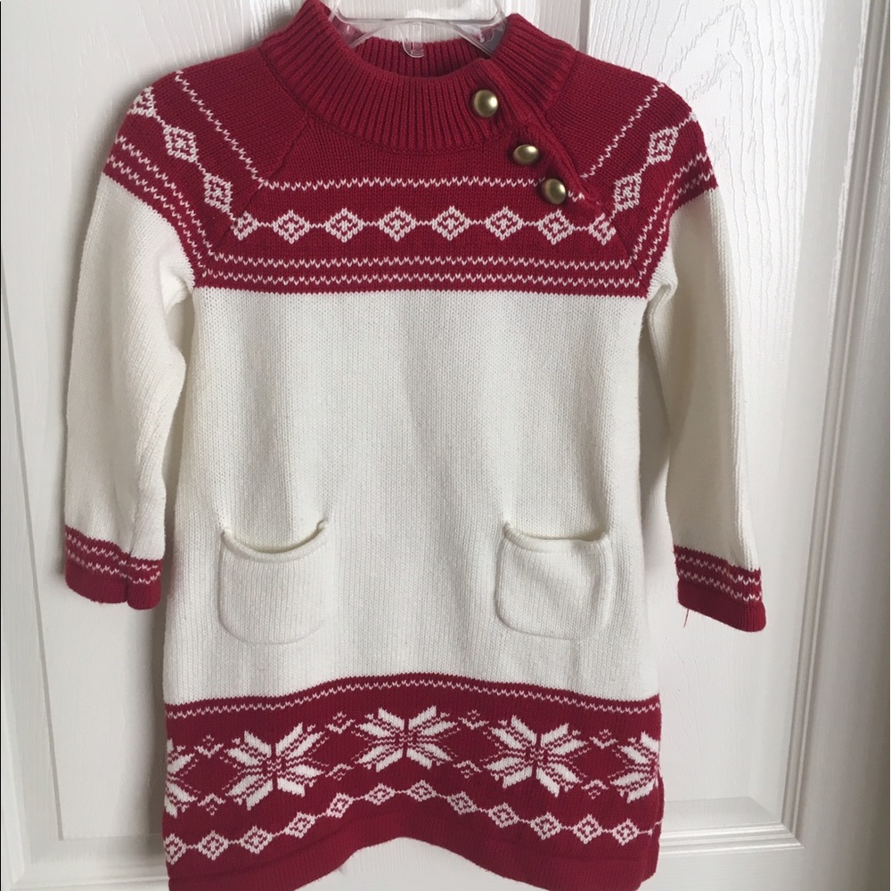 Janie and Jack Fair Isle Sweater Dress