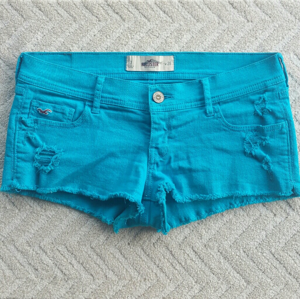 Bright blue Hollister shorts