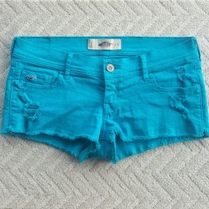 Bright blue Hollister shorts