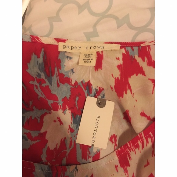 NWT Paper Crown Charleston Daisy Peplum Top L - Picture 4 of 5