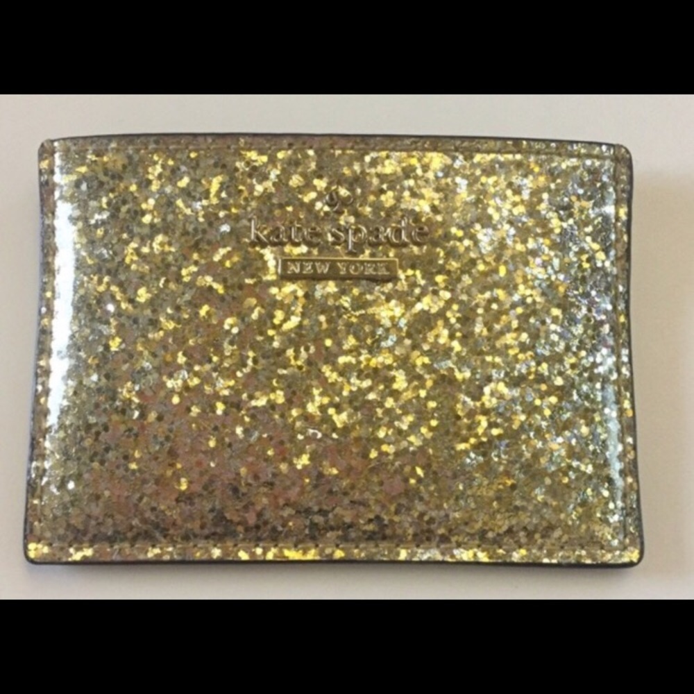 Kate spade glitter bug card case