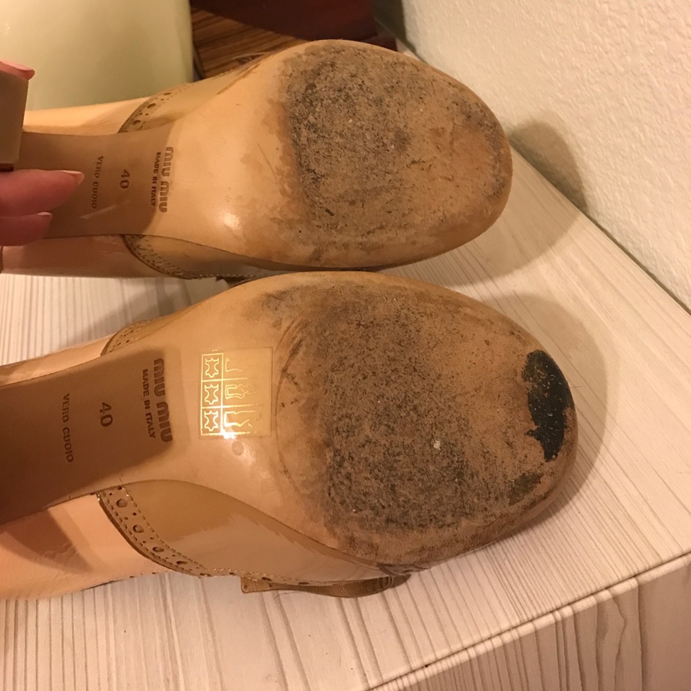 MIU MIU Naplak Spectator Pump patent leather 40 sz - Picture 6 of 6