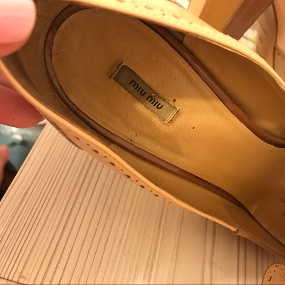 MIU MIU Naplak Spectator Pump patent leather 40 sz - Picture 5 of 6