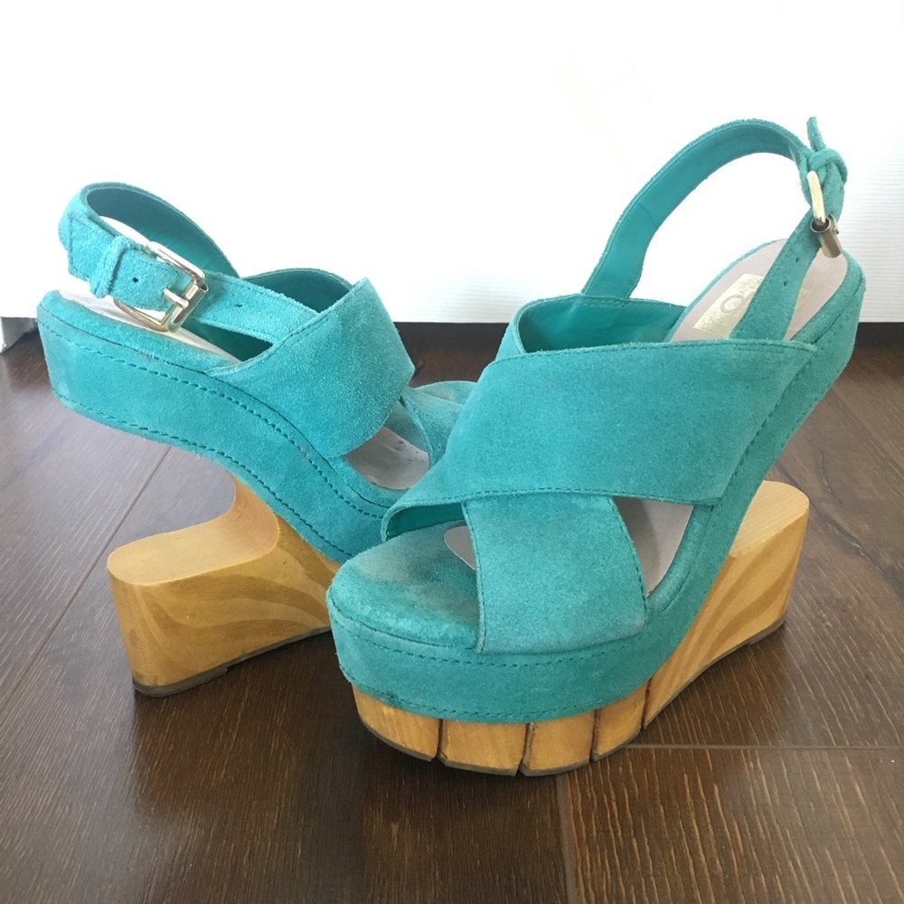 DOLCE VITA DV8 cut-out block platform wedges