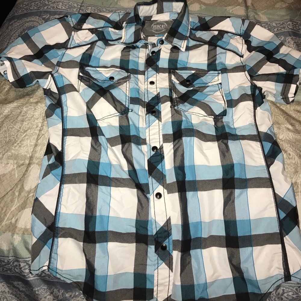 Bke snap up dress shirt