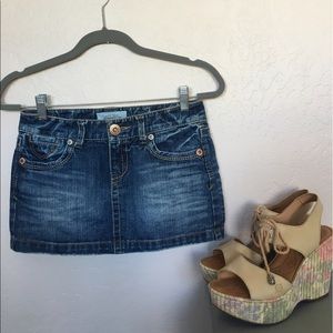 Aeropostale Size 00 Jean miniskirt