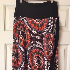 Luna Claire faux-wrap skirt