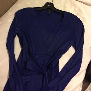 BCBG Maxazria wrap maxi dress