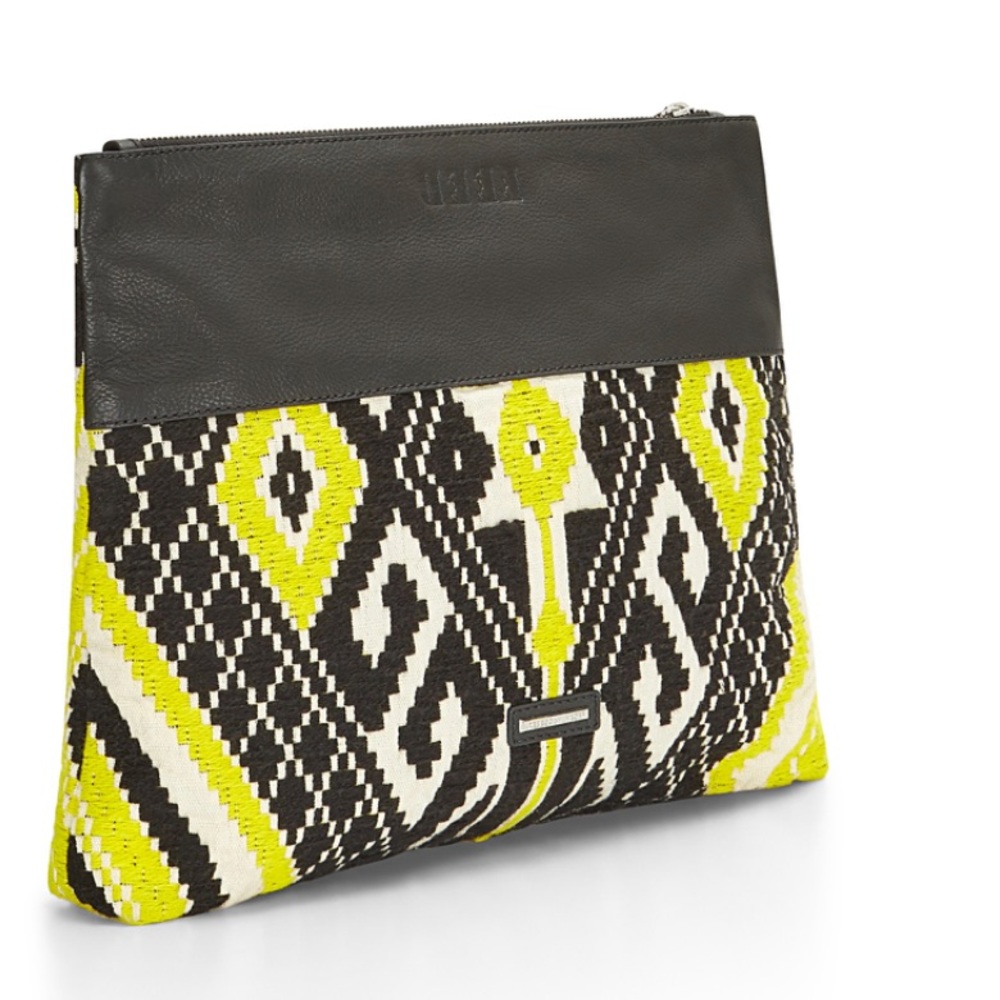 Rebecca minkoff  X Feed woven foldover clutch🌟