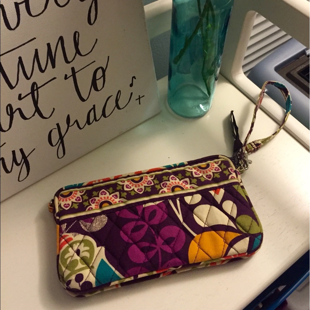 Vera Bradley Plum Crazy Wristlet