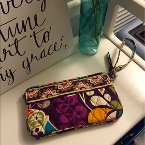 Vera Bradley Plum Crazy Wristlet