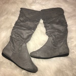 Rampage grey mid calf boots