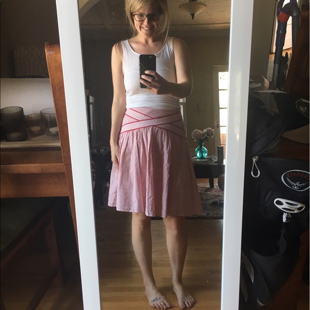 Viola Seer Sucker Skirt