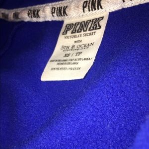 pink brand , blue chicago cubs jacket.