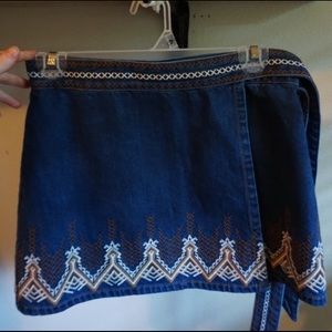 Free people wrap skirt