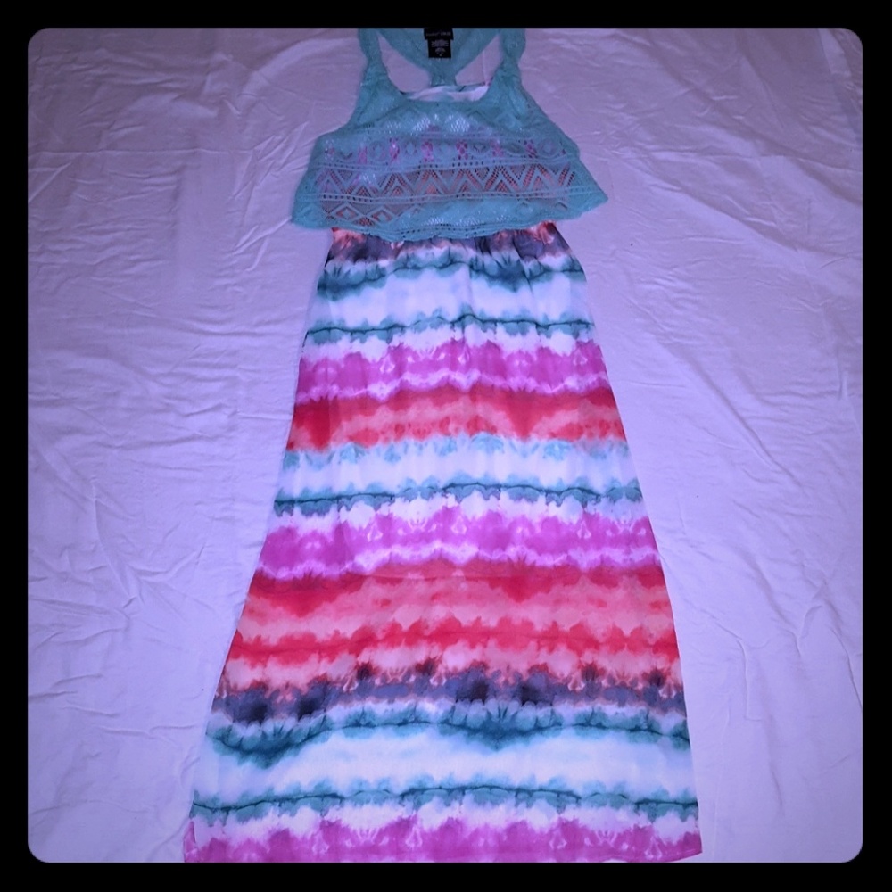 Summer racerback maxi dress