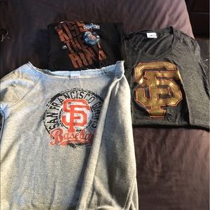 Lot of SF Giants shirts