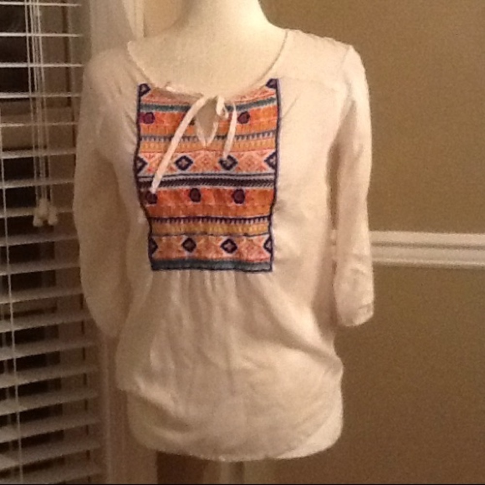 Aztec pattern top