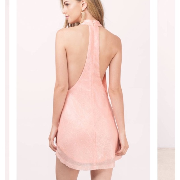 Tobi Pink Halter Dress - Picture 2 of 5