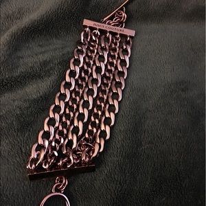 Juicy couture pink gold chain bracelet