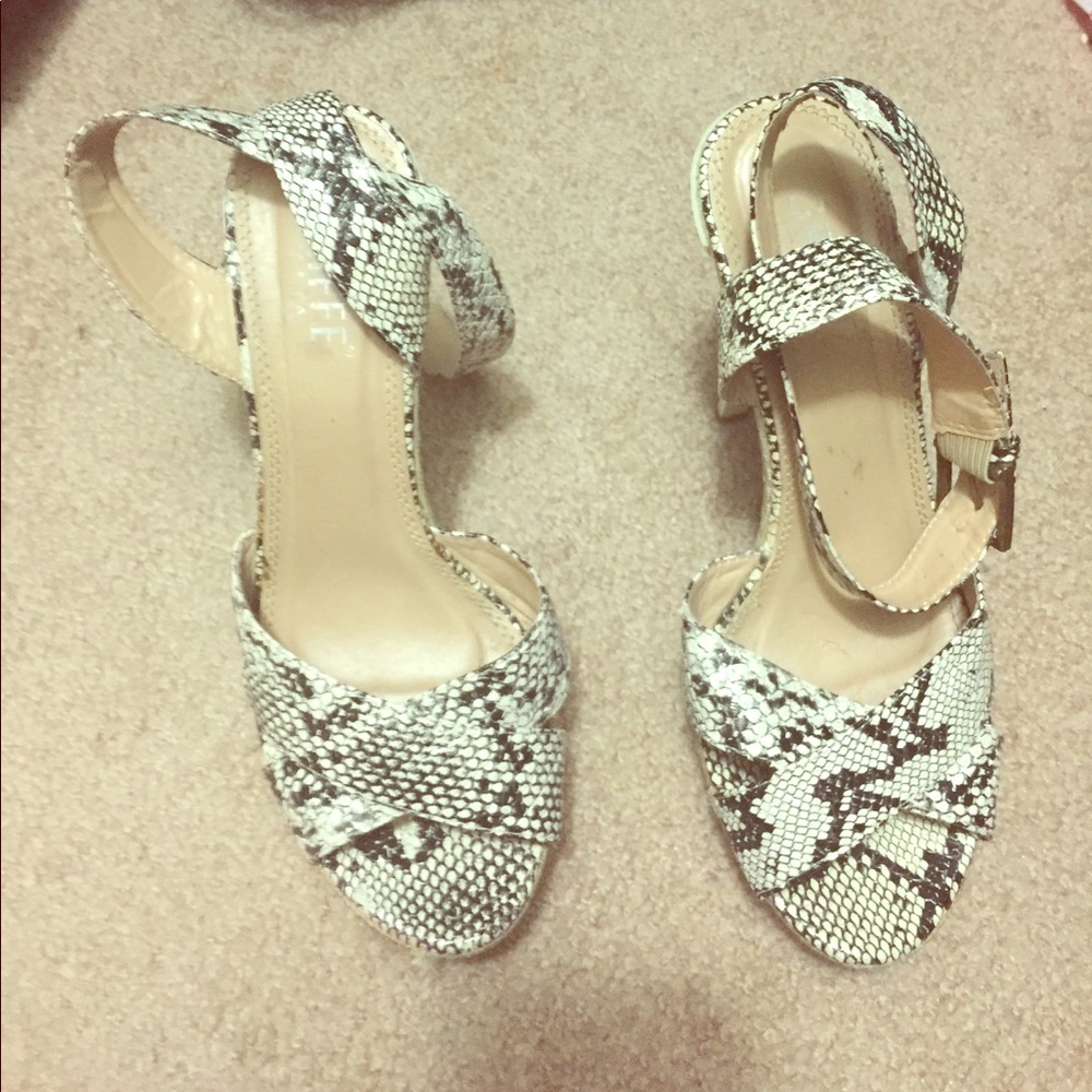 Snakeskin heels