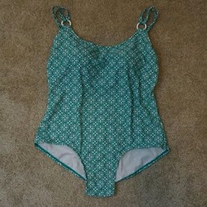 Plus size one piece swim suit