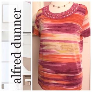 Alfred Dunner 💅🏻 short-sleeve blouse