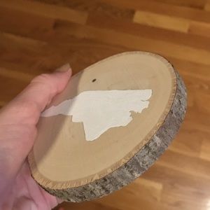 Hand painted wood coasters, custom