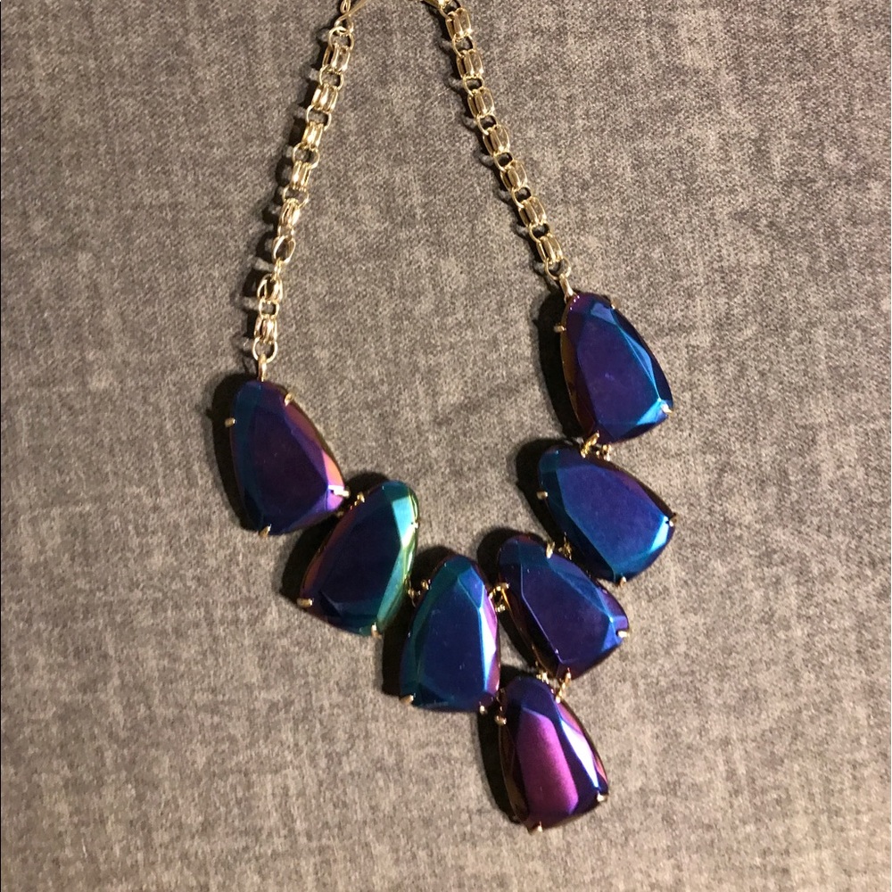 Kendra Scott Black Iridescent Harlow Necklace