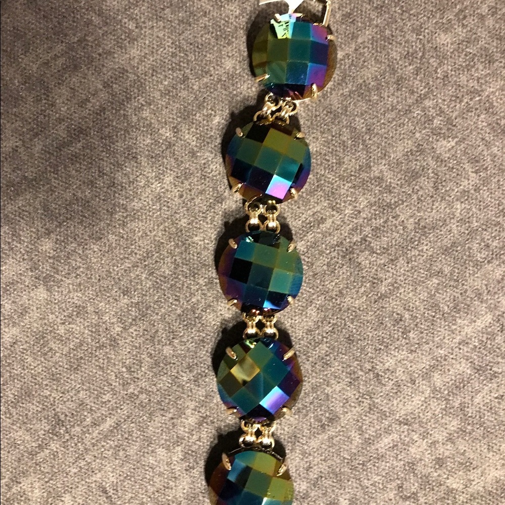 Kendra Scott black iridescent Cassie bracelet