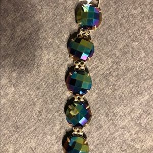 Kendra Scott black iridescent Cassie bracelet