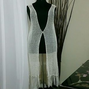 Crochet Fringe Vest