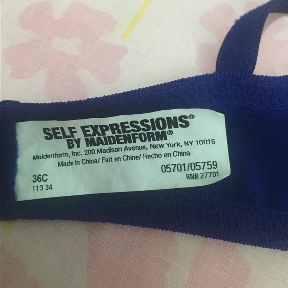 Maidenform Bra Royal Blue Size 36 C - Picture 8 of 8