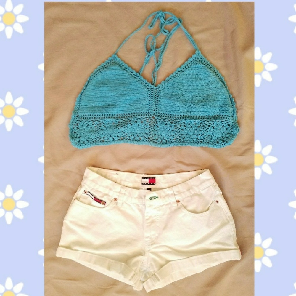 Knit Wrap Halter Top