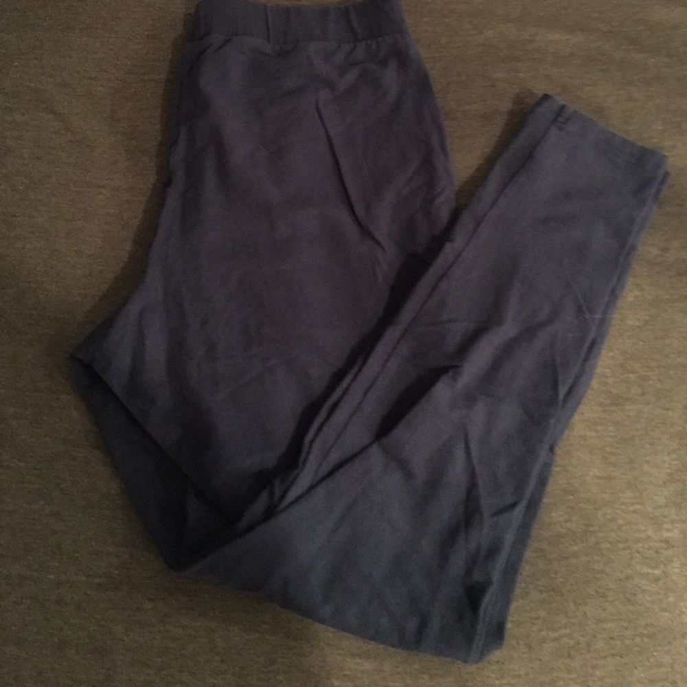 Plus size blue leggings