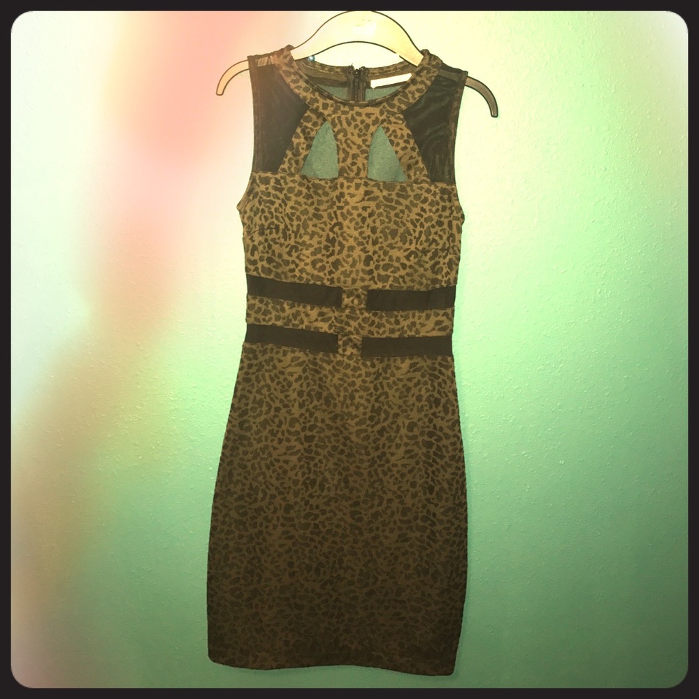 Cheetah print dress!
