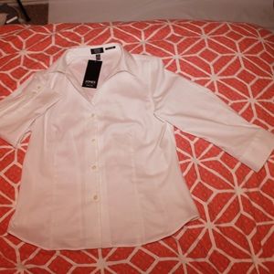 NEW - White Button Up for the Working Woman
