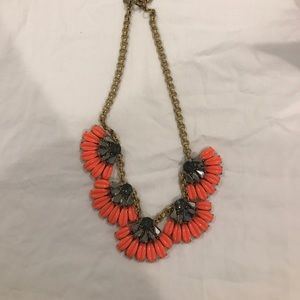 Colorful half  flower necklace!