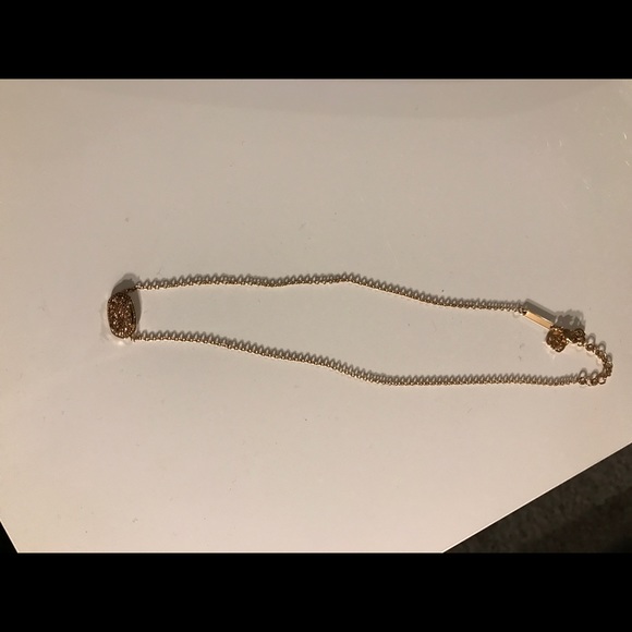 Kendra Scott Rose Gold Drusy Elisa Necklace - Picture 1 of 2