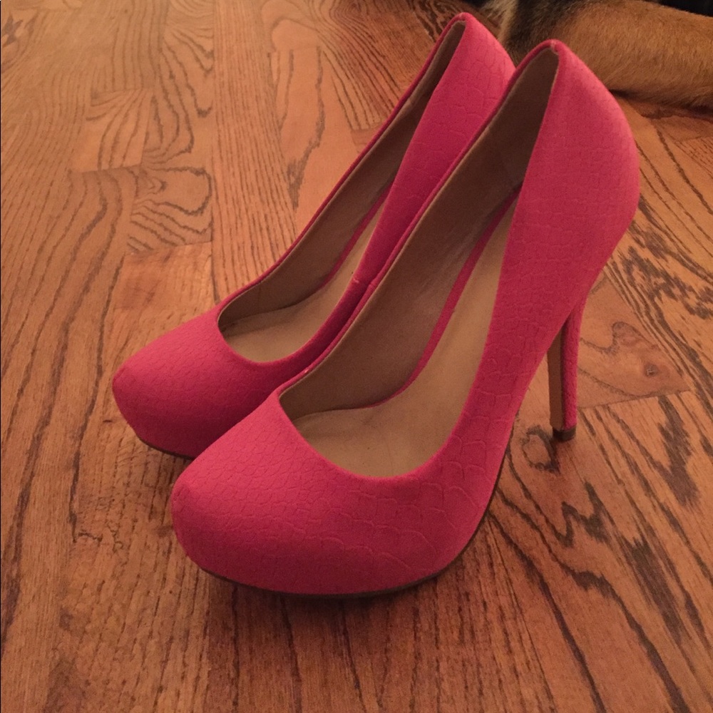 Hot pink platforms