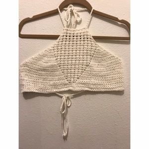 Knitted halter top
