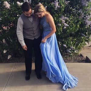 Beautiful periwinkle prom dress
