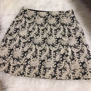 Gold jacquard skirt from urban outfitters