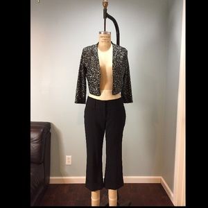 Express Design Studio Editor Capri Cropped Slacks