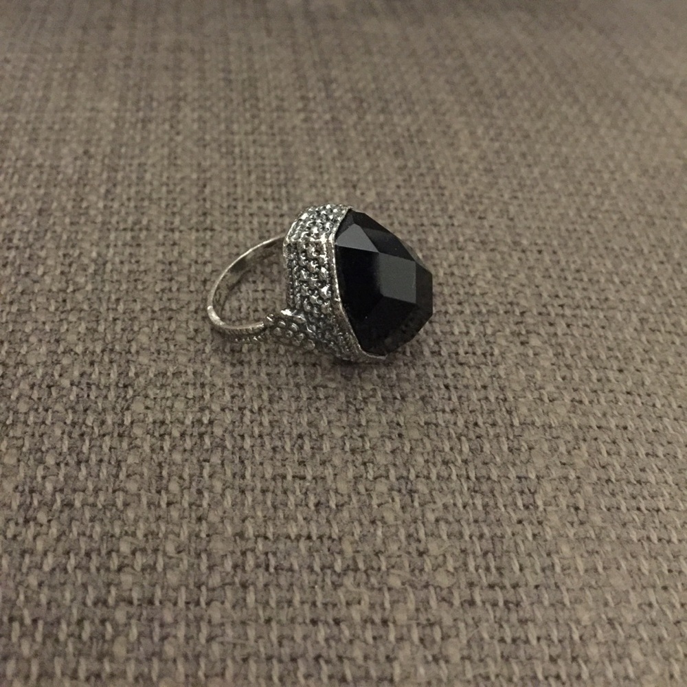 Marc Jacobs Black Stone Ring