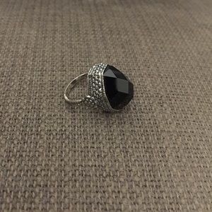 Marc Jacobs Black Stone Ring