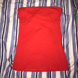 red & black tube tops