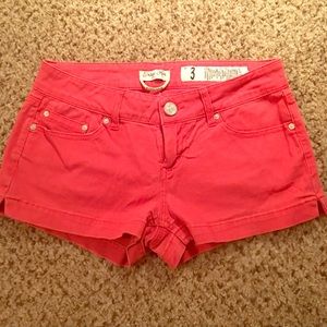 Junior size 3 Coral shorts